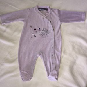 Baby Velours Footie